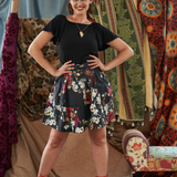 Midnight Garden Skater Skirt