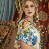 Kimono Dress in Summer Marigold