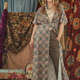 Kimono Dress in Shell