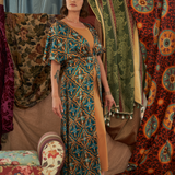 Kimono Dress in Fountain