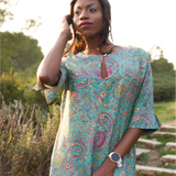 Tunic Dress in Turqoise