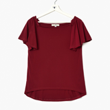 Belle Top in Burgundy