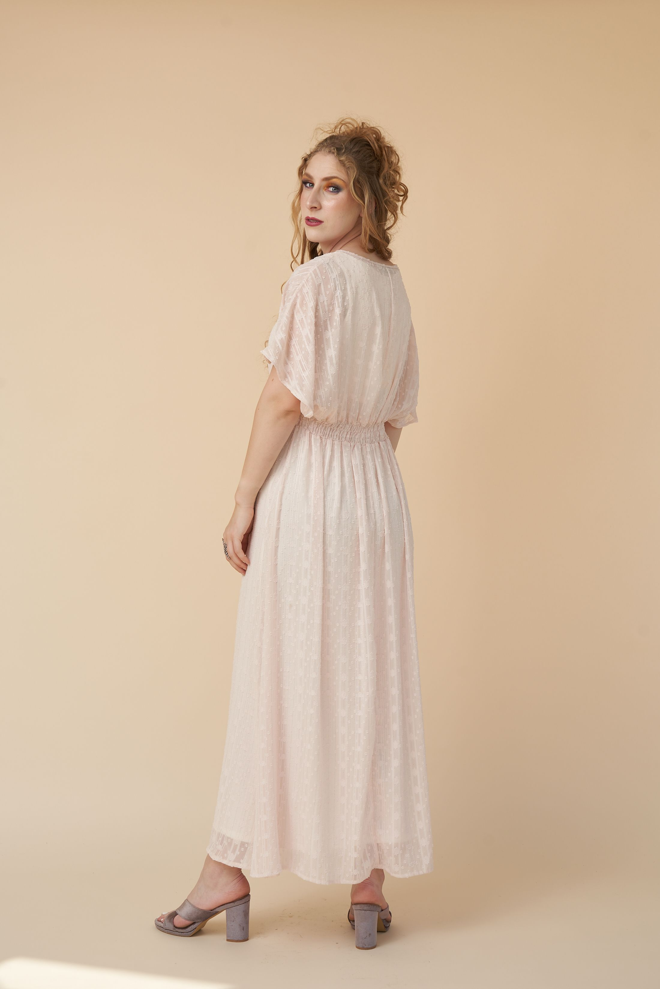Kimono Dress in Cream – Buzz & Luna