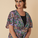 Kimono Dress in Spring Violet