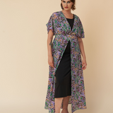 Kimono Dress in Spring Violet