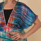 Kimono Dress in Rainbow Days