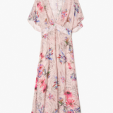 Kimono Dress in Rose Shower