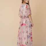 Kimono Dress in Rose Shower