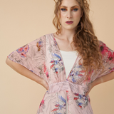 Kimono Dress in Rose Shower