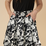 Sun Print Nature Skater Skirt