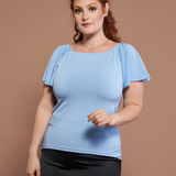 Belle Top in Sky Blue