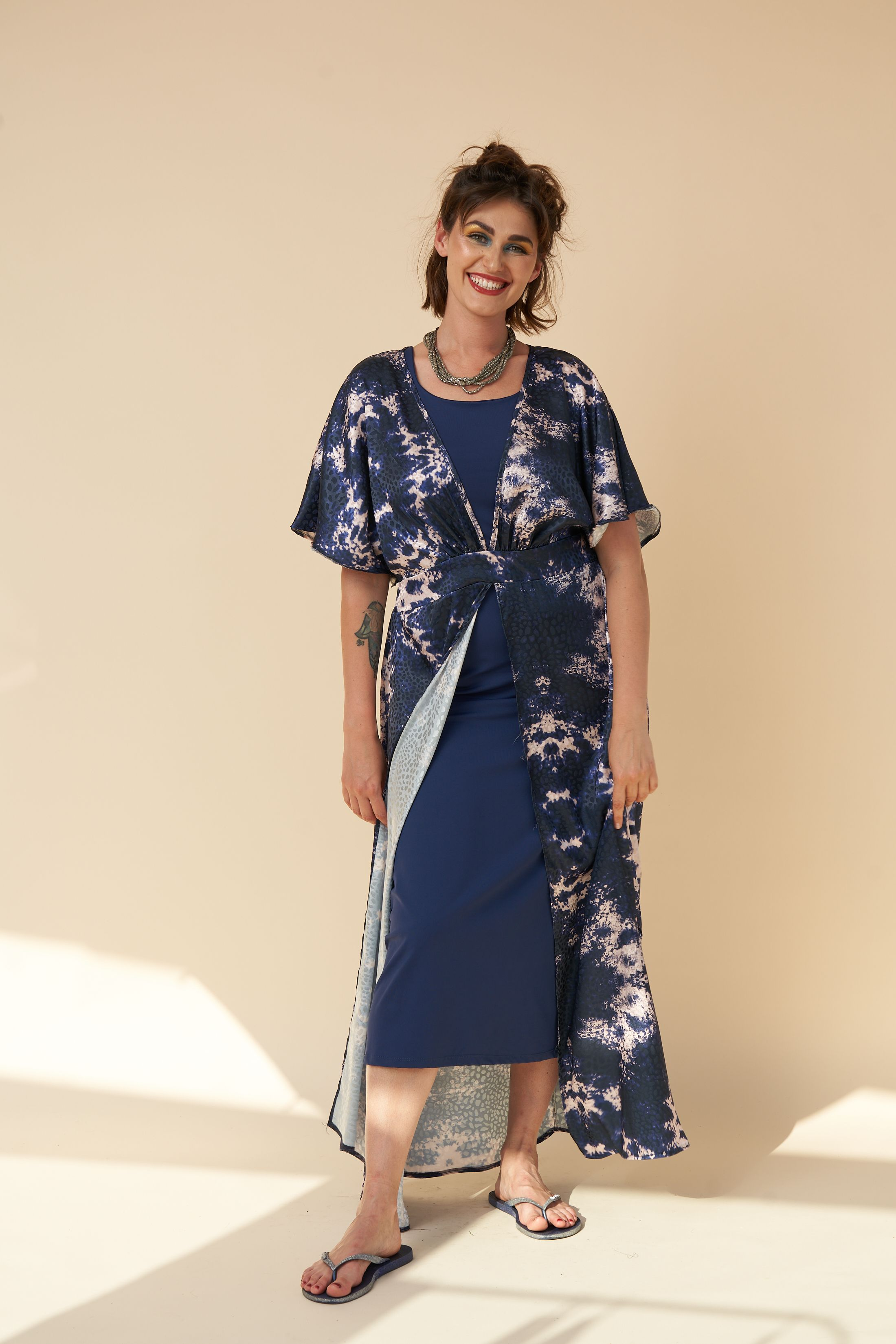 denim kimono dress Reni Denim Kimono M.O.T