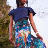 Garden Skirt in Peacock