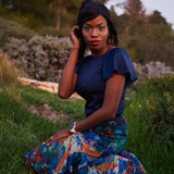 Garden Skirt in Peacock