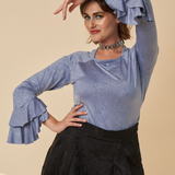 Film Noir Jacquard Skater Skirt