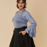 Film Noir Jacquard Skater Skirt