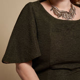 Wanderlust Dress in Moss Green