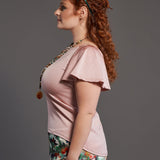 Belle Top in Dusty Rose