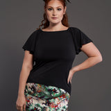Belle Top in Black Bird