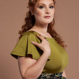 Belle Top in Olive