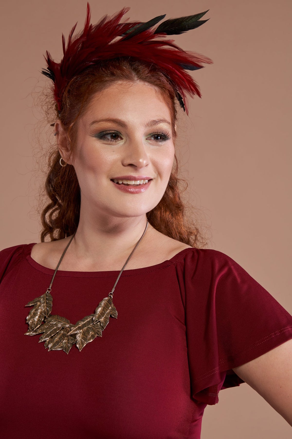 Belle Top in Burgundy